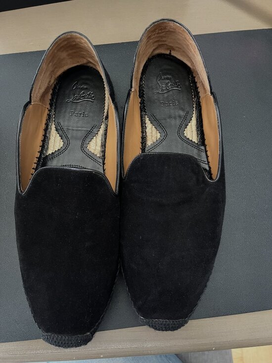 Men\'s Louboutin Black Suede Espadrilles main image 8